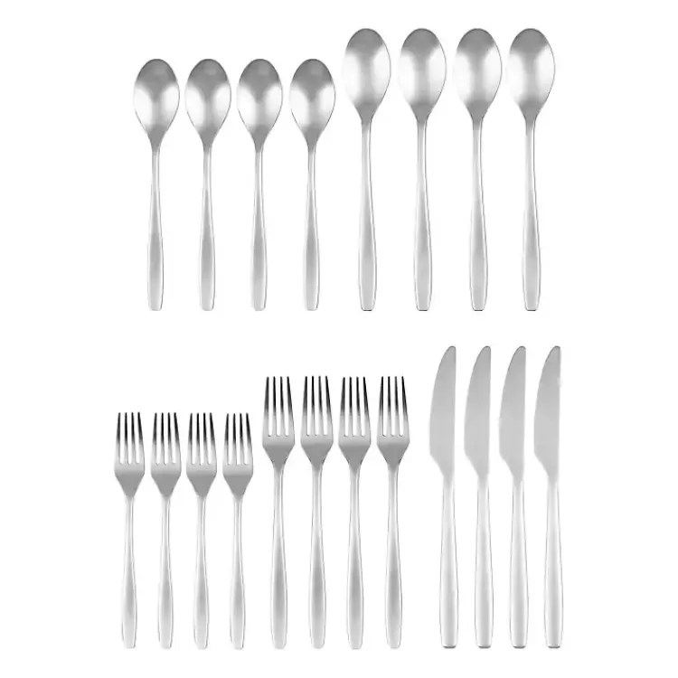 Satin Metal Classic 20-pc. Flatware Set>Kirklands Home Shop