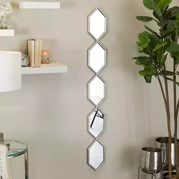 Slim Stacked Hexagons Wall Mirror>Kirklands Home New