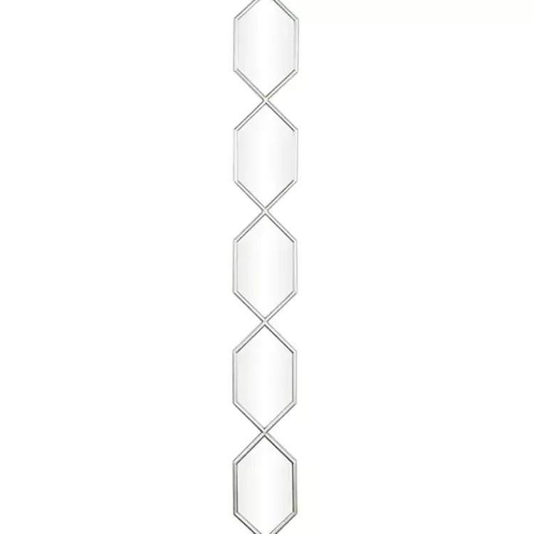 Slim Stacked Hexagons Wall Mirror>Kirklands Home New