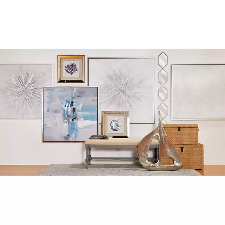 silver_slim_stacked_hexagons_wall_mirror_2.webp Slim Stacked Hexagons Wall Mirror>Kirklands Home New