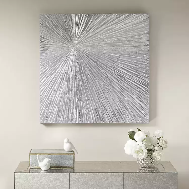silver_sunburst_dimensional_resin_wall_art_2.webp Sunburst Dimensional Resin Wall Art>Kirklands Home Clearance