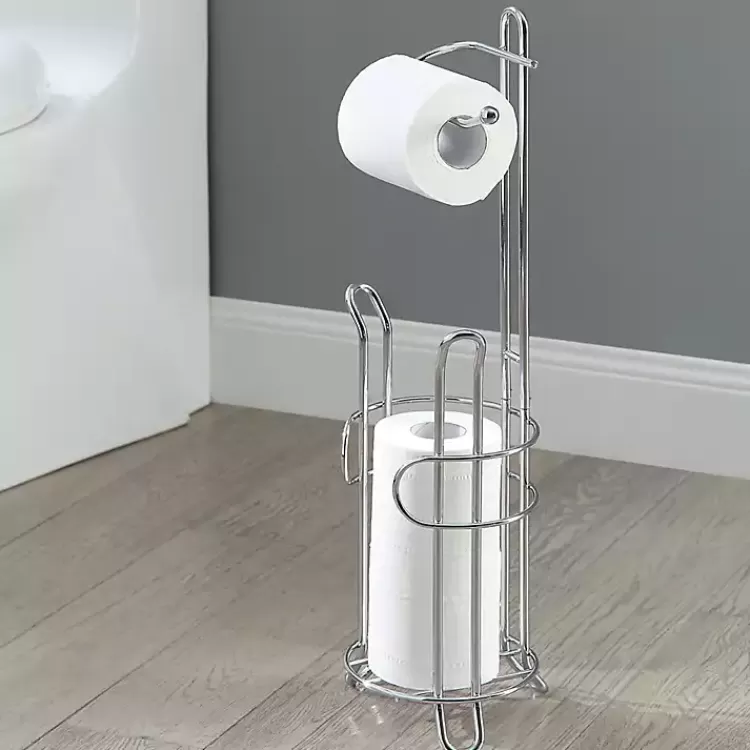 silver_toilet_paper_storage_stand_2.webp Toilet Paper Storage Stand>Kirklands Home Clearance