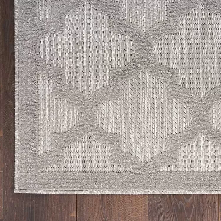 silver_trellis_indooroutdoor_area_rug_x_2.webp Silver Trellis Indoor/Outdoor Area Rug, 5x7>Kirklands Home Cheap