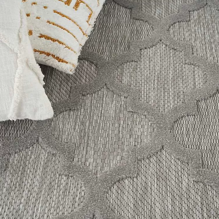 silver_trellis_indooroutdoor_area_rug_x_5.webp Silver Trellis Indoor/Outdoor Area Rug, 5x7>Kirklands Home Cheap