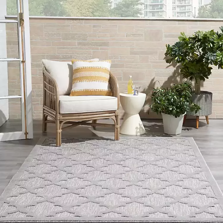 silver_trellis_indooroutdoor_area_rug_x_8.webp Silver Trellis Indoor/Outdoor Area Rug, 5x7>Kirklands Home Cheap