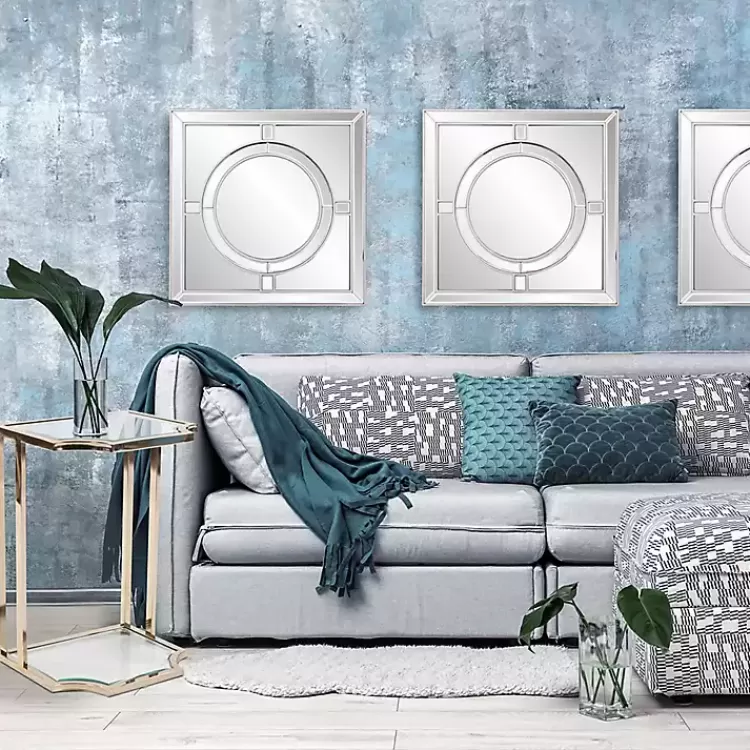 silver_windowpane_square_wall_mirror_4.webp Silver Windowpane Square Wall Mirror>Kirklands Home New