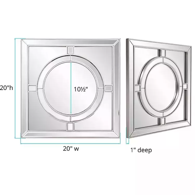 silver_windowpane_square_wall_mirror_5.webp Silver Windowpane Square Wall Mirror>Kirklands Home New