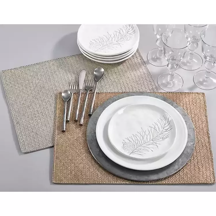 Woven Water Hyacinth Placemats, Set of 4>Kirklands Home Fashion