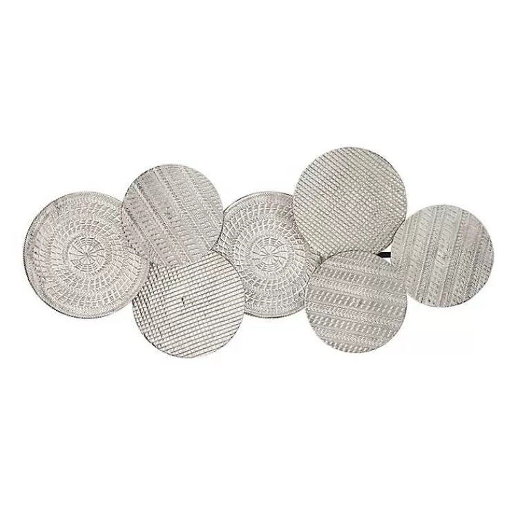 Silvery Rivers Layered Disks Wall Plaque>Kirklands Home New