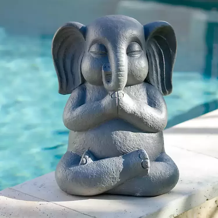 Sitting Elephant Outdoor Statue>Kirklands Home Sale