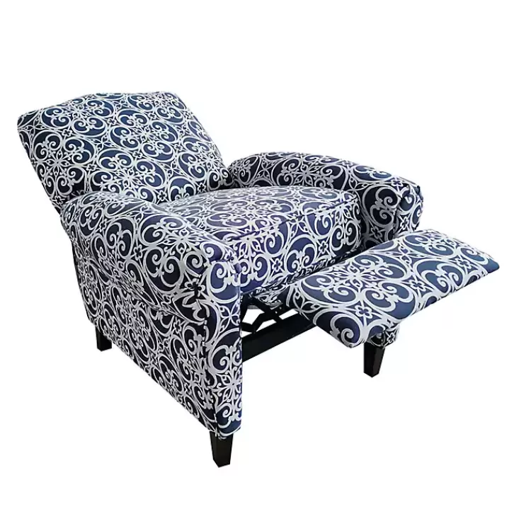 sky_blue_fretwork_upholstered_high_back_recliner_3.webp Sky Fretwork Upholstered High Back Recliner>Kirklands Home Flash Sale