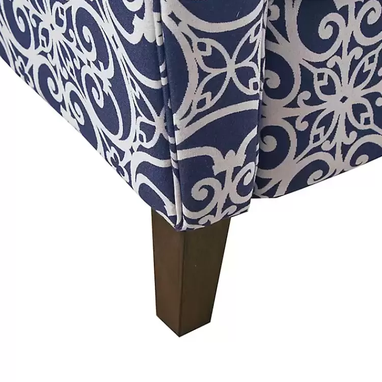 sky_blue_fretwork_upholstered_high_back_recliner_5.webp Sky Fretwork Upholstered High Back Recliner>Kirklands Home Flash Sale