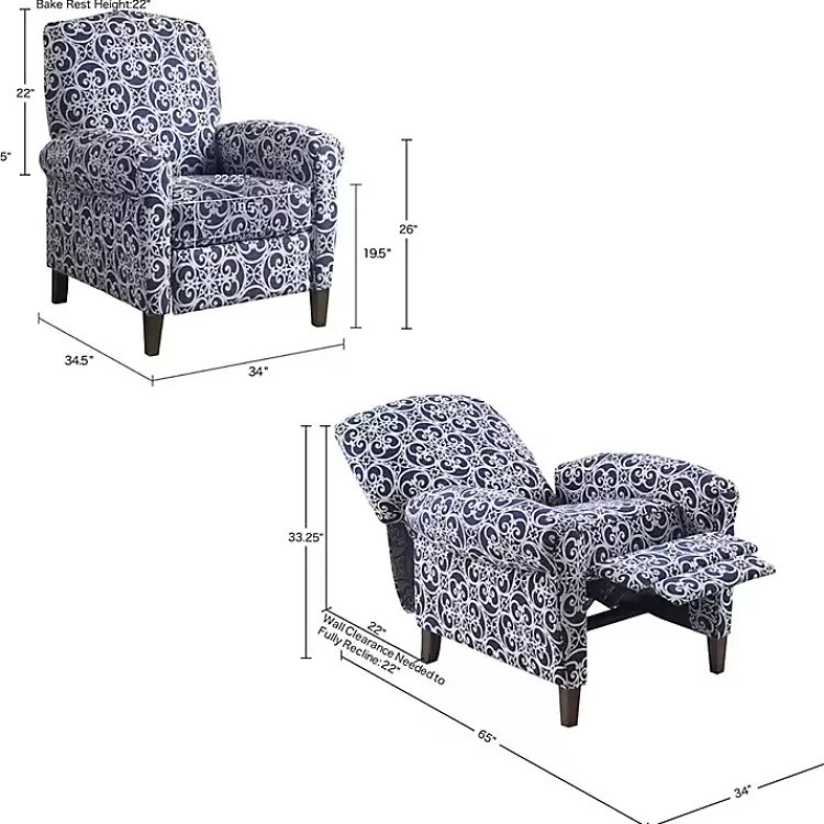sky_blue_fretwork_upholstered_high_back_recliner_7.webp Sky Fretwork Upholstered High Back Recliner>Kirklands Home Flash Sale