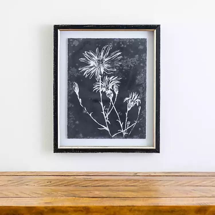 Slate Floral III Framed Art Print>Kirklands Home Cheap