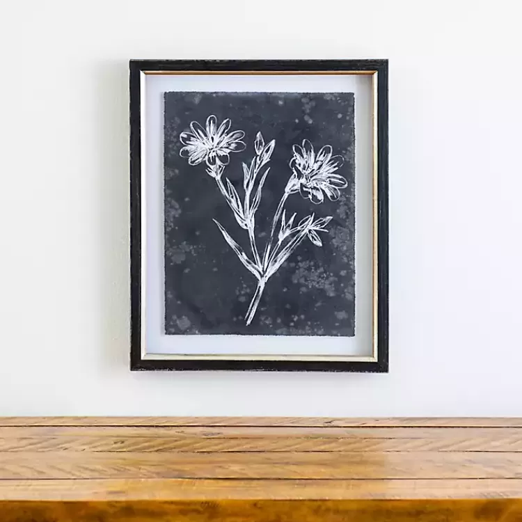 Slate Floral IV Framed Art Print>Kirklands Home Discount