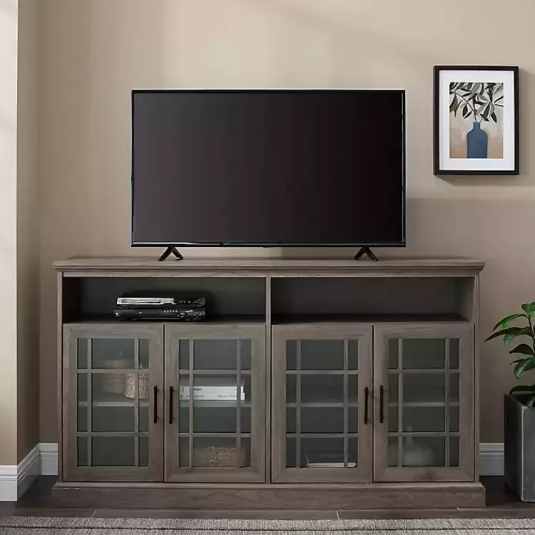 Slate Glass Door Classic TV Stand>Kirklands Home Hot