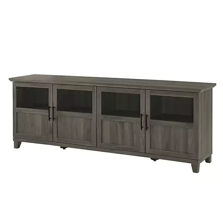 Slate Glass Paneled Door TV Stand>Kirklands Home Best