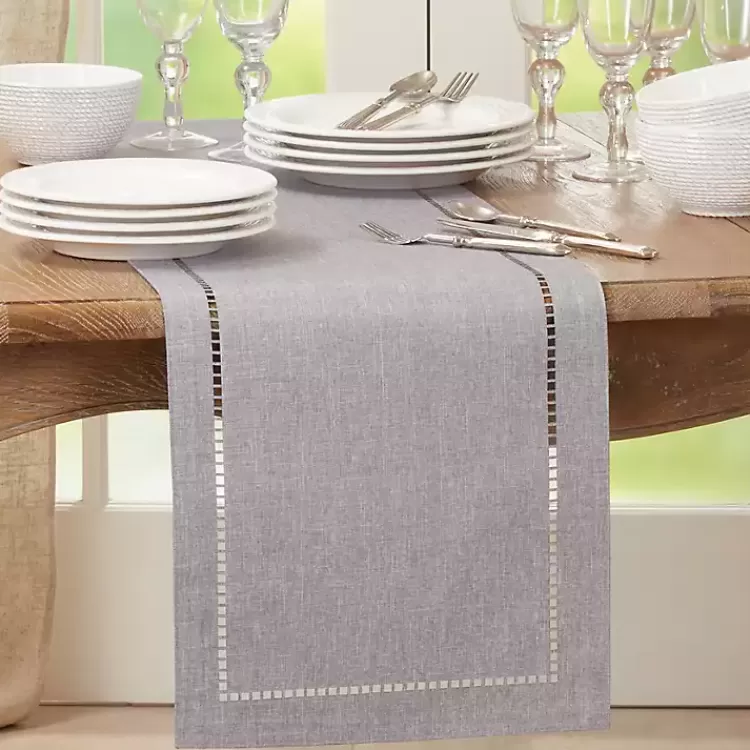 slate_gray_hemstitch_border_table_runner_2.webp Slate Hemstitch Border Table Runner>Kirklands Home Outlet