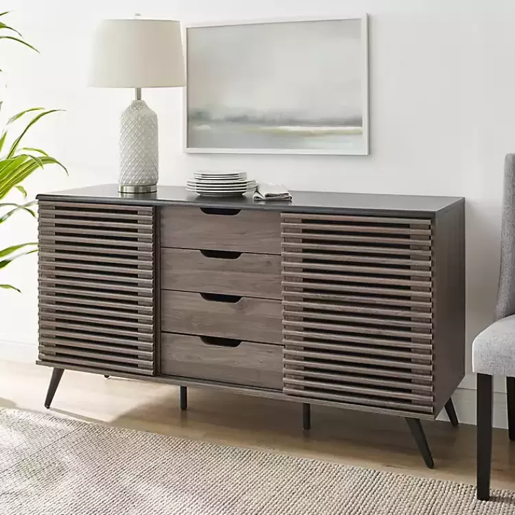 slate_gray_slatted_drawer_cabinet_2.webp Slate Slatted 4-Drawer Cabinet>Kirklands Home Fashion