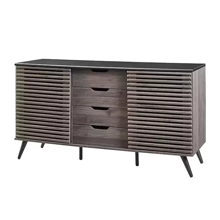 slate_gray_slatted_drawer_cabinet_4.webp Slate Slatted 4-Drawer Cabinet>Kirklands Home Fashion
