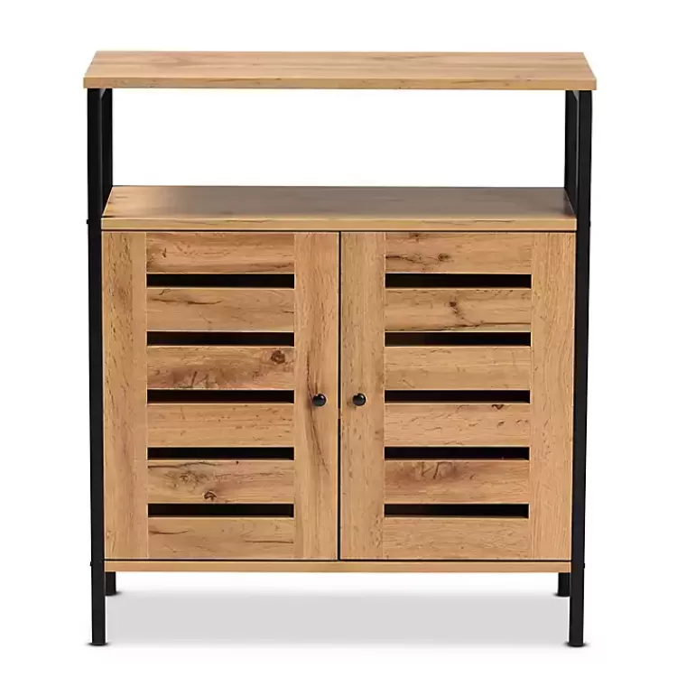 slatted_oak_wood_cabinet_2.webp Slatted Oak Wood Cabinet>Kirklands Home Outlet