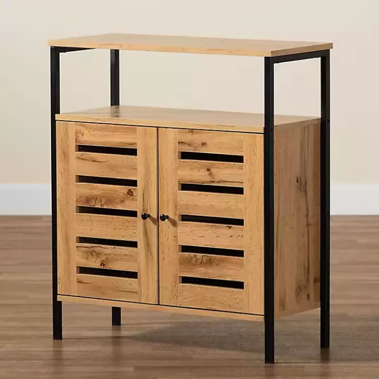 slatted_oak_wood_cabinet_8.webp Slatted Oak Wood Cabinet>Kirklands Home Outlet
