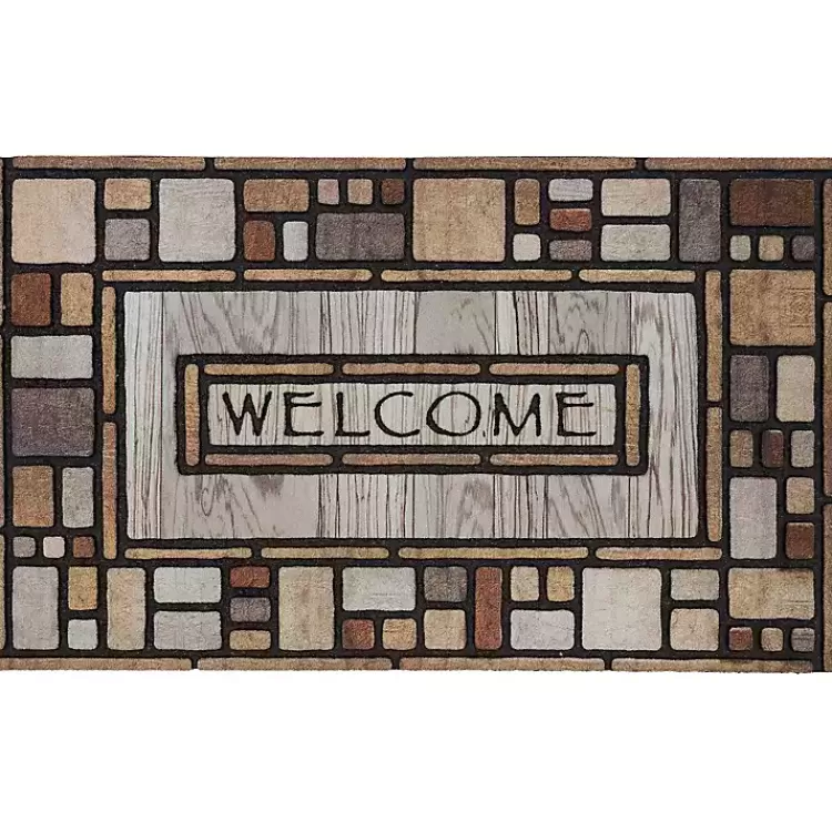 Small Drifted Nature Welcome Doormat>Kirklands Home Hot