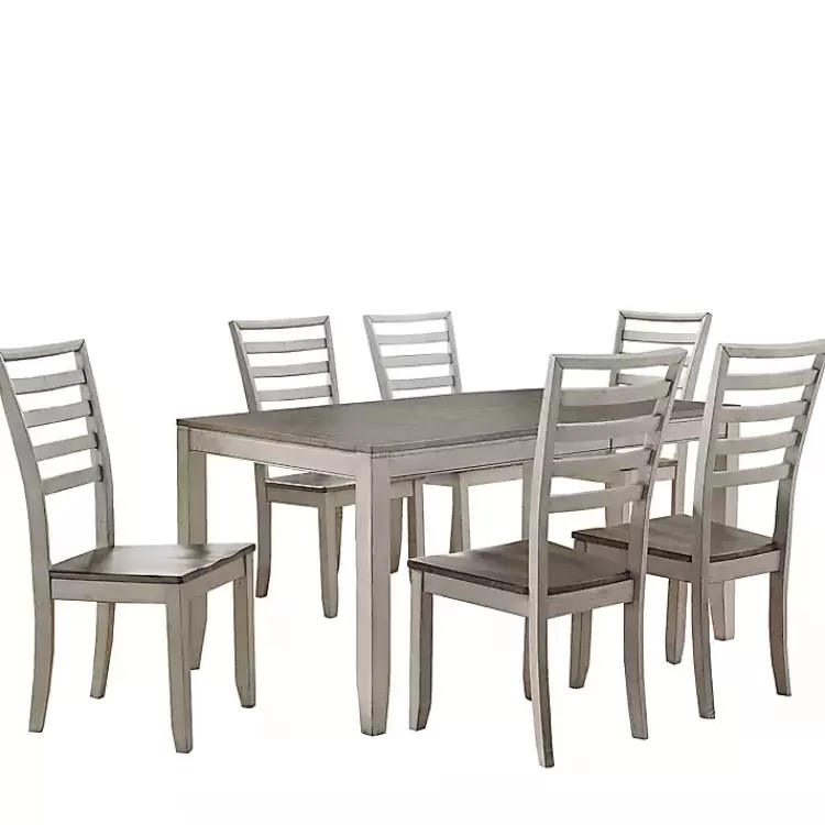 Smoked Alabaster and Honey Wood 7-pc. Dining Set>Kirklands Home Online