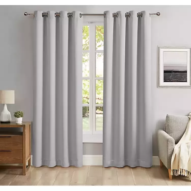 Smoky Blackout Curtain Panel Set, 108 in.>Kirklands Home Online