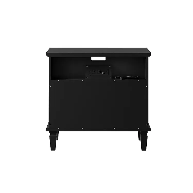 smooth_black_drawer_wood_nightstand_2.webp Smooth 2-Drawer Wood Nightstand>Kirklands Home Best Sale