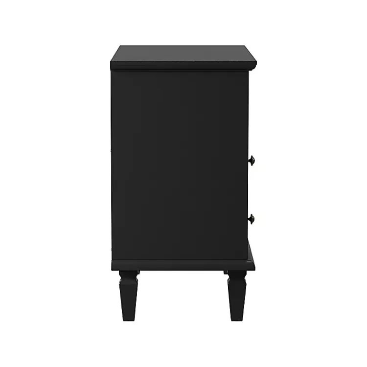 smooth_black_drawer_wood_nightstand_4.webp Smooth 2-Drawer Wood Nightstand>Kirklands Home Best Sale