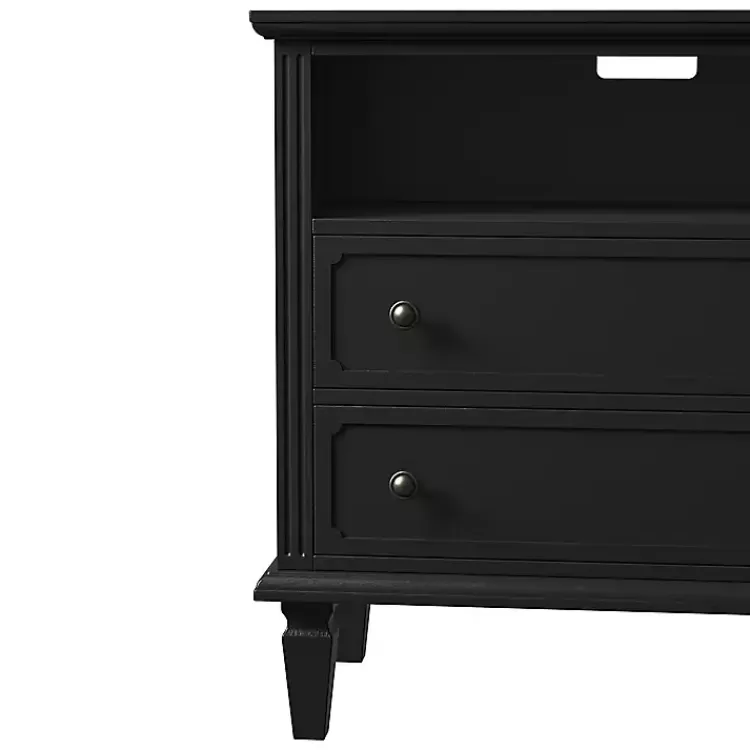 smooth_black_drawer_wood_nightstand_6.webp Smooth 2-Drawer Wood Nightstand>Kirklands Home Best Sale