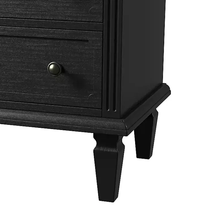 smooth_black_drawer_wood_nightstand_7.webp Smooth 2-Drawer Wood Nightstand>Kirklands Home Best Sale