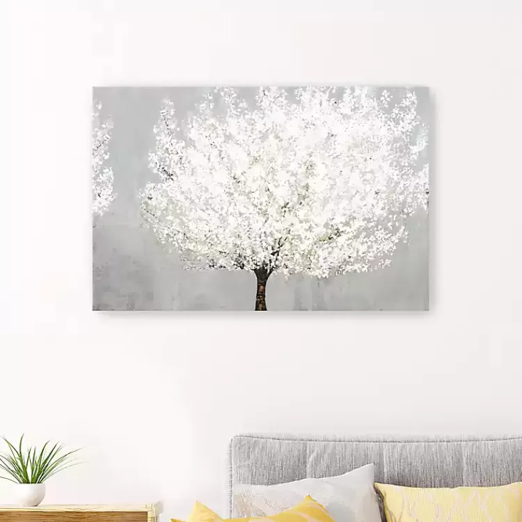Snow Kissed Blossoms Giclee Canvas Art Print>Kirklands Home Outlet