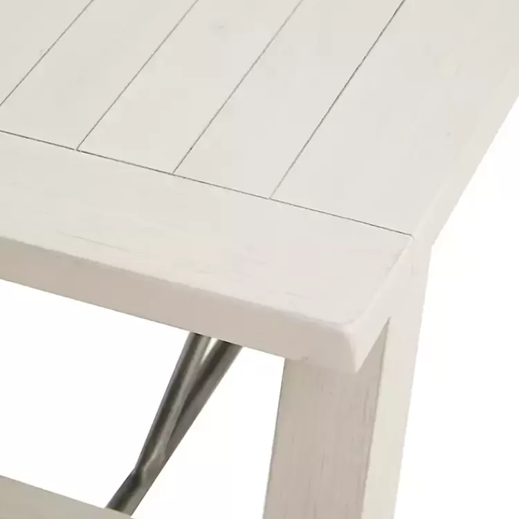 sofia_white_wooden_dining_bench_with_metal_bars_4.webp Sofia Wooden Dining Bench with Metal Bars>Kirklands Home Clearance