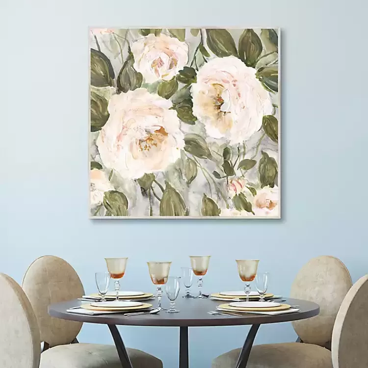 Soft California Roses Framed Canvas Art>Kirklands Home Cheap