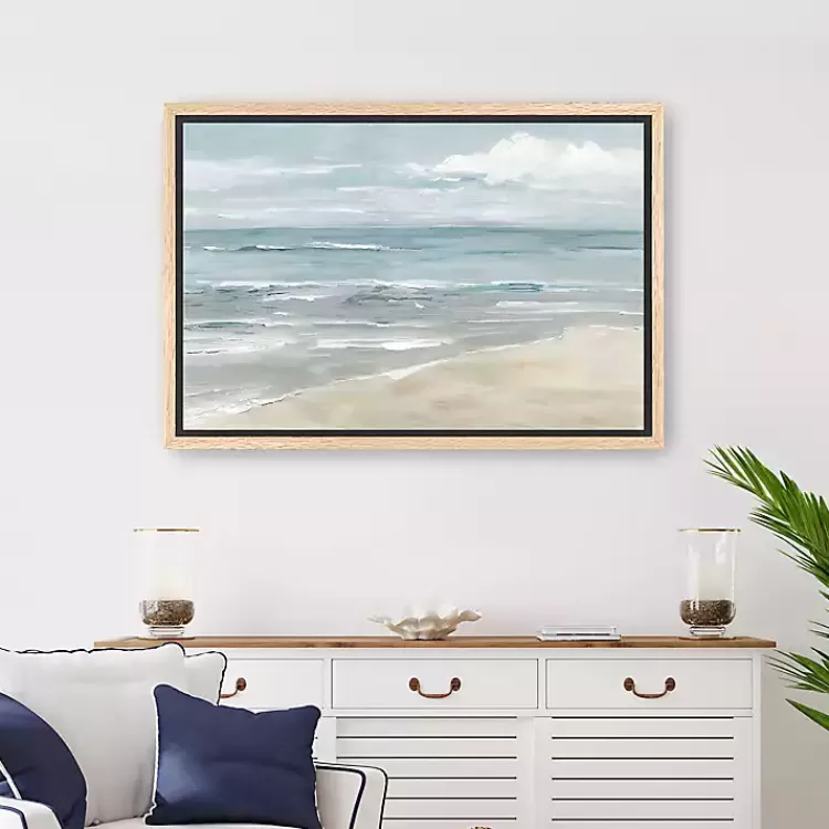 Soft Solace Beach Framed Canvas Art Print>Kirklands Home Hot