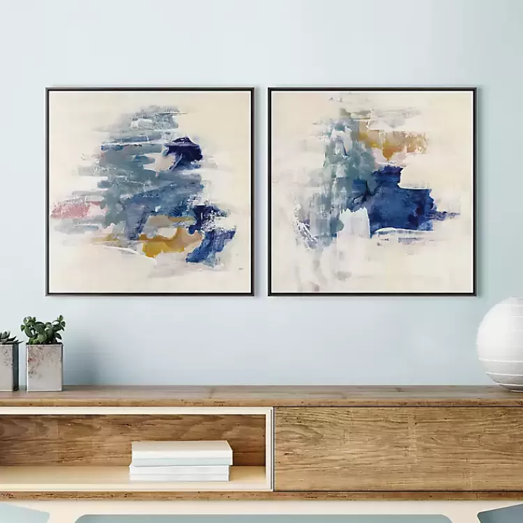 Soft Teal Waves I & II Canvas Art Prints, Set of 2>Kirklands Home Store
