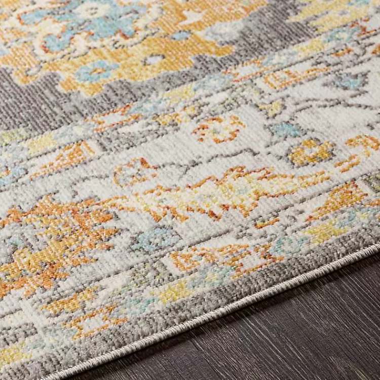 soft_yellow_and_gray_floral_area_rug_x_2.webp Soft Yellow and Gray Floral Area Rug, 8x12>Kirklands Home Discount