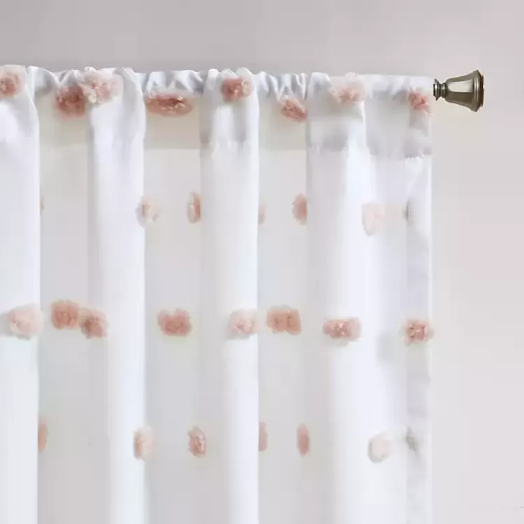 sophie_blush_pom_pom_curtain_panel__in_4.webp Sophie Blush Pom Pom Curtain Panel, 84 in.>Kirklands Home Fashion