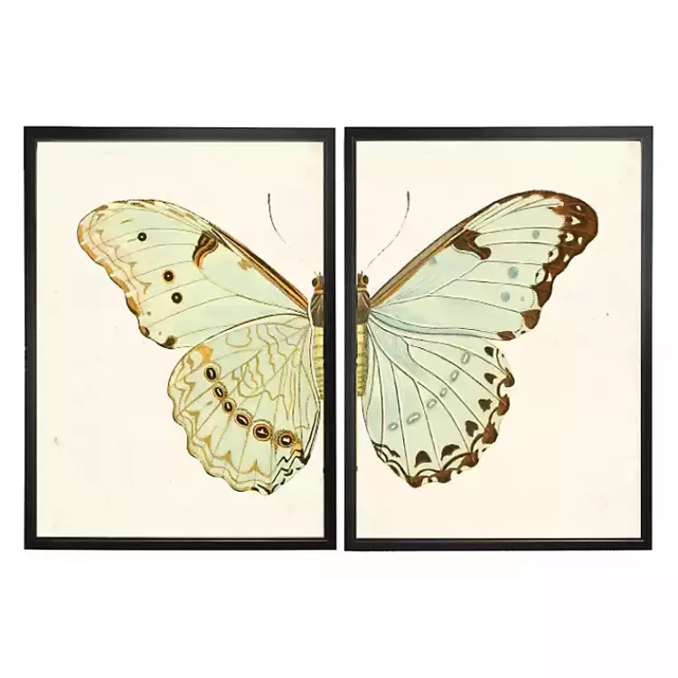 Spa Butterfly Framed Art Prints, Set of 2>Kirklands Home Outlet