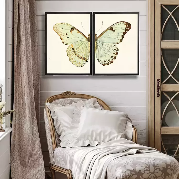 Spa Butterfly Framed Art Prints, Set of 2>Kirklands Home Outlet