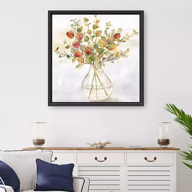 Spice Eucalyptus Framed Canvas Print, 30x30 in.>Kirklands Home Cheap