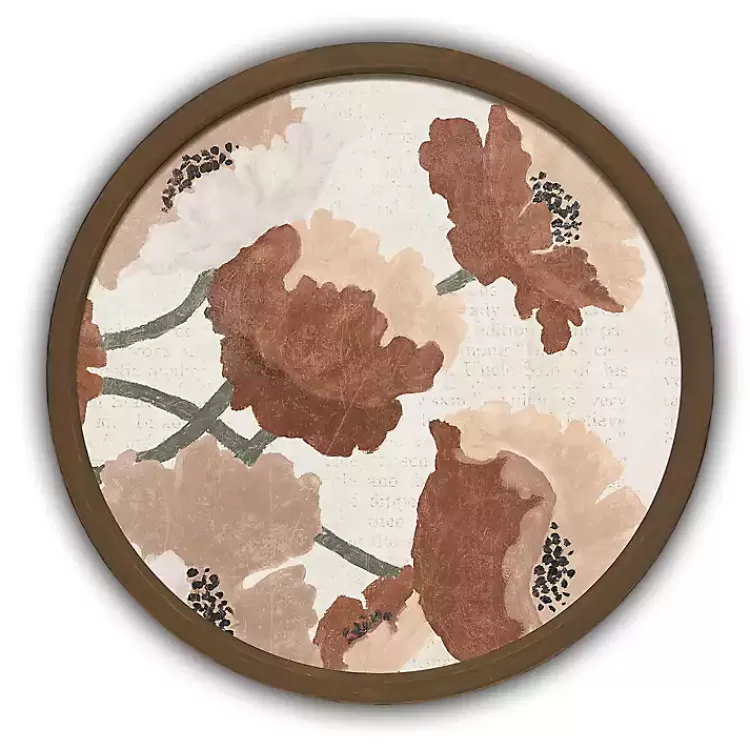 Spice Tone Florals Brown Framed Art Print>Kirklands Home Store