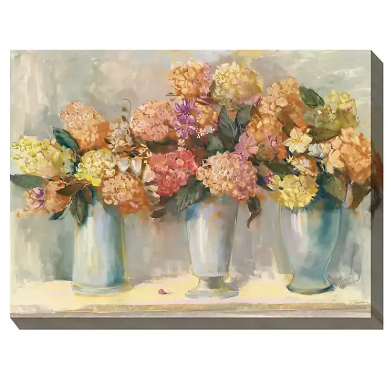 Spiced Hydrangeas Outdoor Canvas Art Print>Kirklands Home Fashion