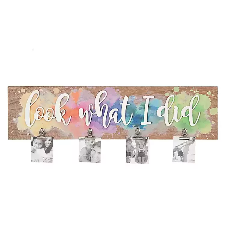 Splattered Look What I Did Plaque with Clips>Kirklands Home Cheap