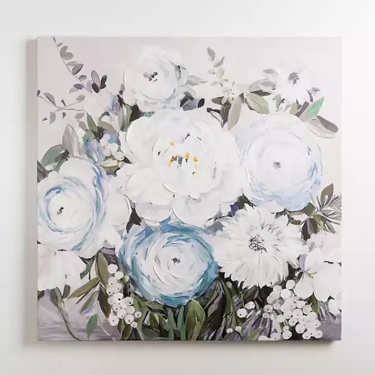 Spring Blue Floral Bouquet Canvas Art Print>Kirklands Home Best Sale