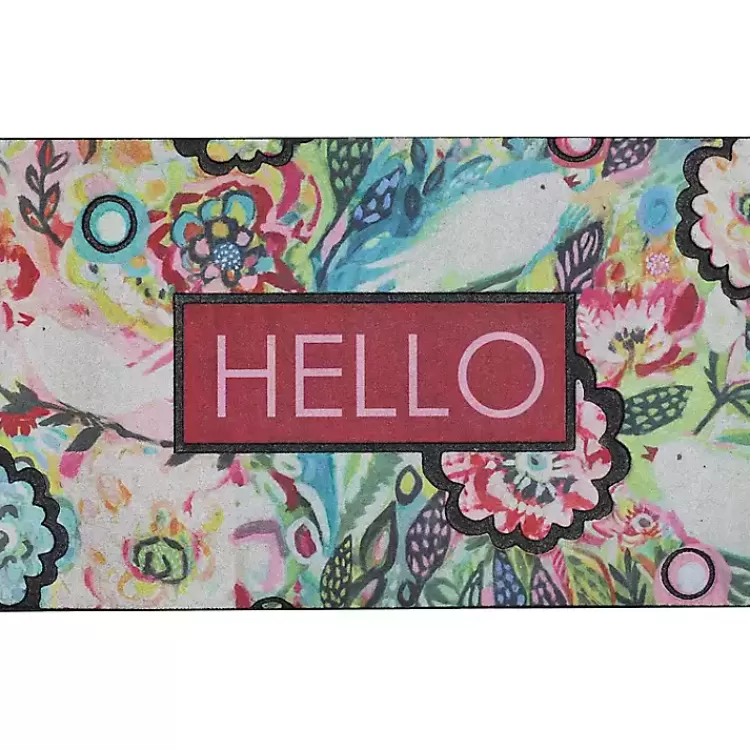 Spring Sunset Floral Doormat>Kirklands Home Best