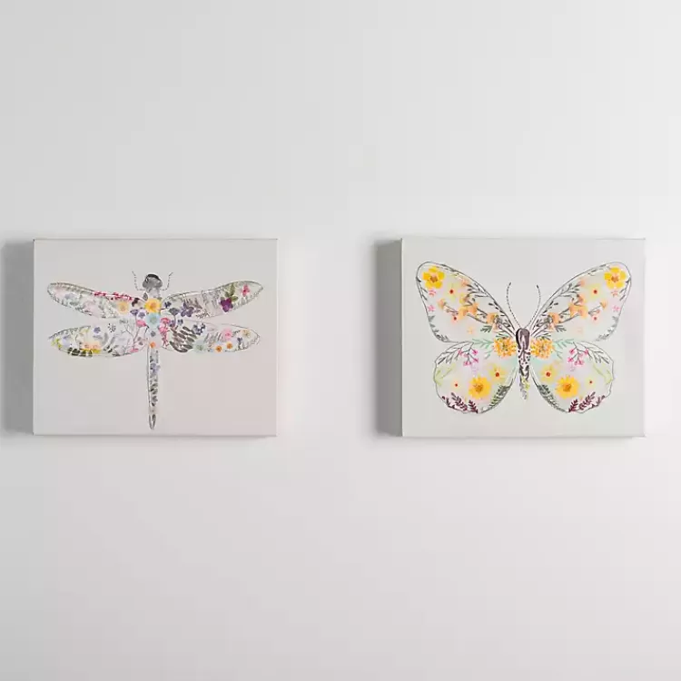 Springtime Bugs Canvas Art Prints, Set of 2>Kirklands Home Cheap