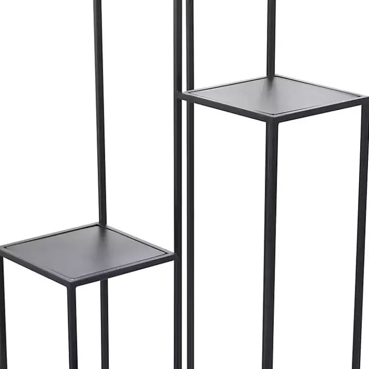 square_black_iron_frame_tier_plant_stand_4.webp Square Iron Frame 4-Tier Plant Stand>Kirklands Home Shop